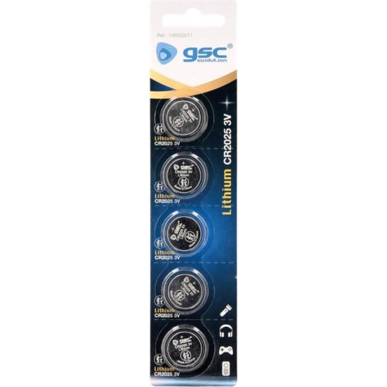 GSC Lithium Button Cells CR2025 (5 ���.) - (106000011)