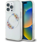 Guess Iml Flowers Wreath Magsafe Iphone 16 Pro Case - Clear - (GUE003899-0)