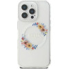 Guess Iml Flowers Wreath Magsafe Iphone 16 Pro Case - Clear - (GUE003899-0)