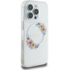 Guess Iml Flowers Wreath Magsafe Iphone 16 Pro Case - Clear - (GUE003899-0)