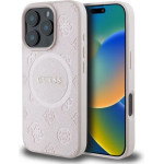 Guess Saffiano Peony Classic Logo Magsafe Iphone 16 Pro Max Case - Pink - (GUE003813-0)