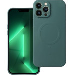 Silicone Mag Cover Case Compatible With Magsafe For Samsung S25 Edge Dark Green OEM