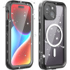 Waterproof Case Shellbox Dot Compatible With Magsafe For Iphone 15 Black OEM