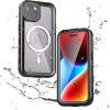 Waterproof Case Shellbox Dot Compatible With Magsafe For Iphone 15 Black OEM