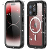Waterproof Case Shellbox Dot Compatible With Magsafe For Iphone 15 Pro Black OEM