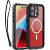 Waterproof Case Shellbox Dot Compatible With Magsafe For Iphone 15 Pro Max Black OEM