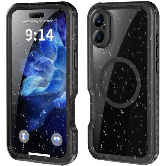 Waterproof Case Shellbox Gt Compatible With Magsafe For Iphone 16 Plus Black OEM