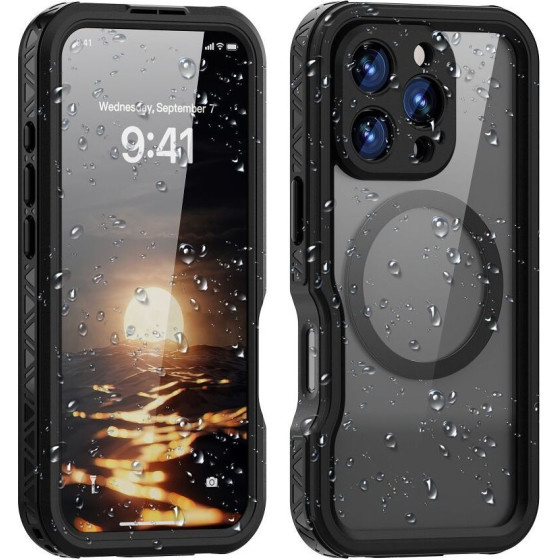 Waterproof Case Shellbox Gt Compatible With Magsafe For Iphone 16 Pro Black OEM