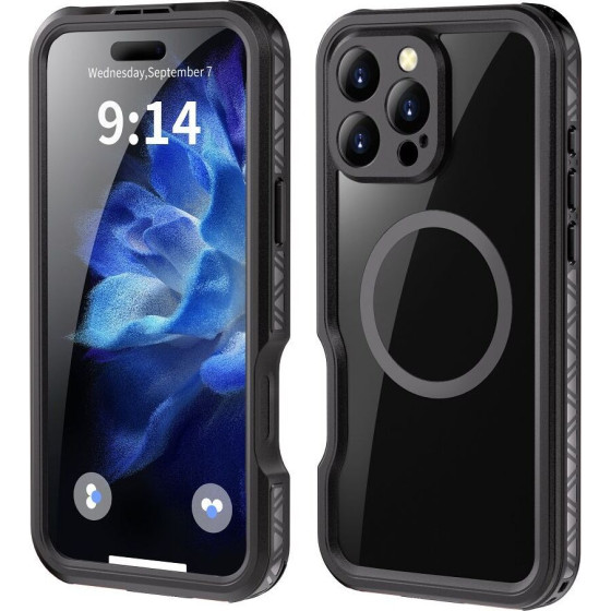 Waterproof Case Shellbox Gt Compatible With Magsafe For Iphone 16 Pro Max Black OEM