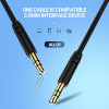 Celebrat ������� ���� 3.5mm AU-01, AUX, 1m, ����� - (AU-01-BK)