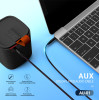 Celebrat ������� ���� 3.5mm AU-01, AUX, 1m, ����� - (AU-01-BK)