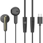 Celebrat Earphones �� ��������� G37, USB-C �������, 14.2mm, 1.2m, ����� - (G37-BK)