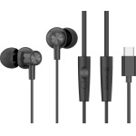 Celebrat Earphones �� ��������� G38, USB-C �������, 10mm, 1.2m, ����� - (CB-G38-BK)