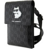 Karl Lagerfeld Case Klwbsakhpck Handbag - Black Saffiano Monogram Choupette - (KF001681-0)