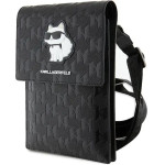 Karl Lagerfeld Case Klwbsakhpck Handbag - Black Saffiano Monogram Choupette - (KF001681-0)