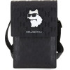 Karl Lagerfeld Case Klwbsakhpck Handbag - Black Saffiano Monogram Choupette - (KF001681-0)