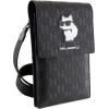 Karl Lagerfeld Case Klwbsakhpck Handbag - Black Saffiano Monogram Choupette - (KF001681-0)