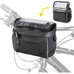 Wozinsky Bicycle Handlebar Bag Bike Shoulder Bag Black - (WBHBB-01)