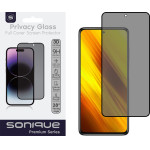 Sonique Privacy Glass Premium Series Hd Full Cover 9H Xiaomi Poco X3 Nfc / Poco X3 Pro / Poco X4 Pro 5G �����