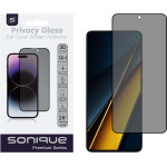 Sonique Privacy Glass Premium Series Hd Full Cover 9H Xiaomi Poco X6 Pro 5G / Poco X7 Pro 5G �����