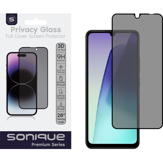 Sonique Privacy Glass Premium Series Hd Full Cover 9H Xiaomi Redmi 14C 4G / Poco C75 4G / Redmi A4 5G �����