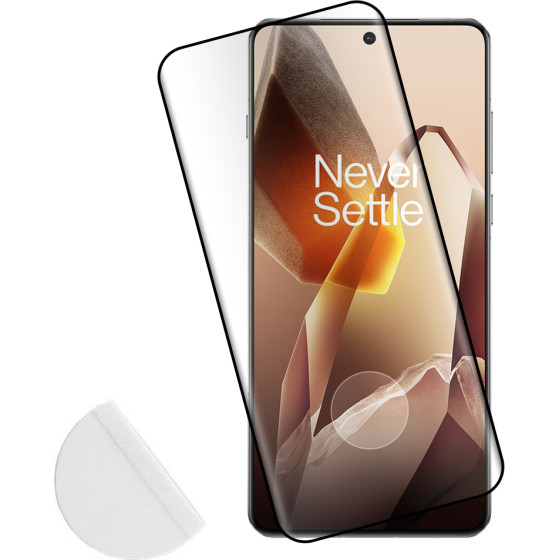 Idol 1991 Tempered Glass Oneplus 13 5G 6.82'' 9H 0.30mm 3D Full Glue Semi Curved Finger Unlock Black + Squeezy CARD