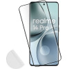 Idol 1991 Tempered Glass Realme 14 Pro 5G 6.77'' 9H 0.30mm 3D Full Glue Semi Curved Finger Unlock Black + Squeezy CARD