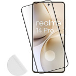 Idol 1991 Tempered Glass Realme 14 Pro Plus 5G 6.83'' 9H 0.30mm 3D Full Glue Semi Curved Finger Unlock Black + Squeezy CARD