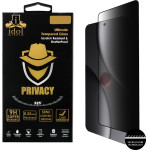 Idol 1991 Tempered Glass Xiaomi 15 Ultra 5G 6.73'' 9H 0.25mm Privacy Antispy 3D Semi Curved Edge Glue BLACK