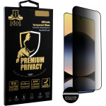 Idol 1991 Tempered Glass Xiaomi Redmi Note 14 4G 6.67'' 9H 0.25mm Premium Privacy Antispy Semi Curved Full Glue BLACK