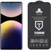 Idol 1991 Tempered Glass Xiaomi Redmi Note 14 4G 6.67'' 9H 0.25mm Titanium Semi Curved Full Glue BLACK