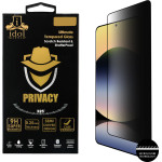 Idol 1991 Tempered Glass Xiaomi Redmi Note 14 5G 6.67'' 9H 0.25mm Privacy Antispy Semi Curved Full Glue BLACK