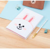 BT21 Line Friends - Plush Notebook A5 (white) - (LINE3398)