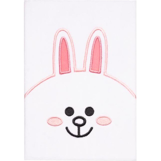 BT21 Line Friends - Plush Notebook A5 (white) - (LINE3398)