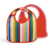 Built Mess Mate Set Of 2 Baby Bib (Baby Pink Stripe) - (BBY-MMBB-BPS)