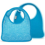 Built Mess Mate Set Of 2 Baby Bib (Dribble Dots Blue) - (BBY-MMBB-DRB)