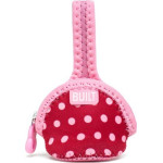 Built Paci Finder Single Pacifier Holder (Baby Pink Mini Dots) - (BBY-PCF1-BMD)
