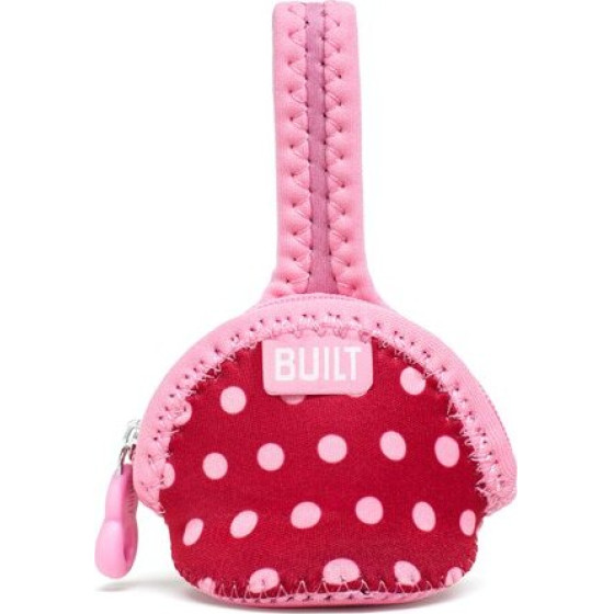 Built Paci Finder Single Pacifier Holder (Baby Pink Mini Dots) - (BBY-PCF1-BMD)