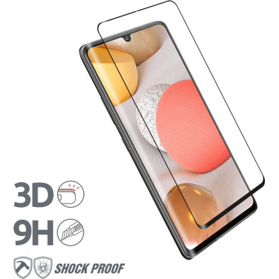 Crong 3D Armor Glass - Tempered Glass 9H Full Glue For The Entire Screen Of The Samsung Galaxy A42 5G - (CRG-3DAG-SGA42)