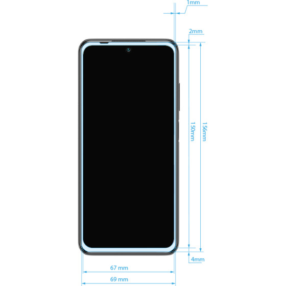 Crong 7D Nano Flexible Glass - Full Coverage Hybrid Screen Protector 9H Xiaomi Redmi Note 10 5G - (CRG-7DNANO-XRMIN10)