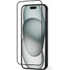Crong Anti-Bacterial 3D Armour Glass - 9H Full Glue Tempered Glass For Iphone 16 Plus / Iphone 15 Plus + Installation Frame - (CRG-AB3DAG-IP15PL)
