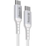 Crong Armor Link - 60W Pd 3A USB-C To USB-C Cable 150cm (white) - (CRGAL15USCCWHI)