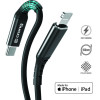 Crong Armor Link - USB-C To Lightning Mfi Braided Cable 150cm (black) - (CRG-AL15USCL-BLK)