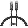 Crong Armor Link - USB-C To Lightning Mfi Braided Cable 150cm (black) - (CRG-AL15USCL-BLK)