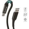 Crong Armor Link - USB-C To USB-A 60W Braided Cable Power Delivery Fast Charging 150cm (black) - (CRG-AL15USAC-BLK)