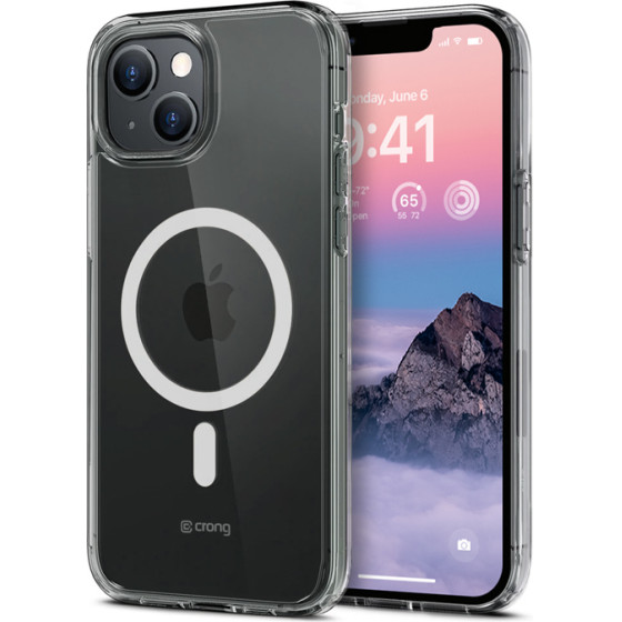 Crong Clear Mag Cover Magnetic Case For Iphone 14 Max (Clear) - (CRG-CLRM-IP1467-TRS)