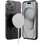 Crong Clear Mag Pro - Case Iphone 15 Magsafe (black) - (CRGCLRMPIP1561BLK)