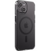 Crong Clear Mag Pro - Case Iphone 15 Magsafe (black) - (CRGCLRMPIP1561BLK)