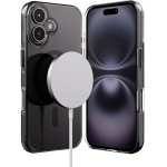 Crong Clear Mag Pro - Case Iphone 16 Magsafe (black) - (CRGCLRMPIP1661BLK)