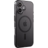Crong Clear Mag Pro - Case Iphone 16 Magsafe (black) - (CRGCLRMPIP1661BLK)
